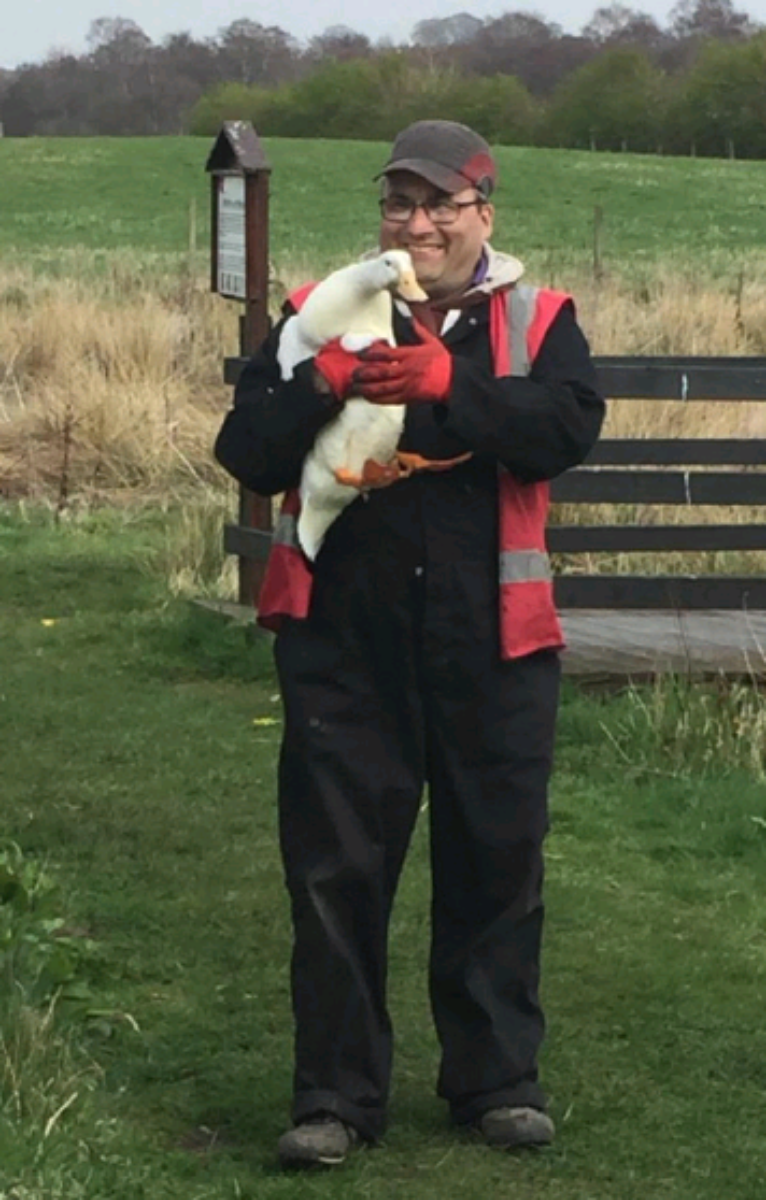 Grant with Duck